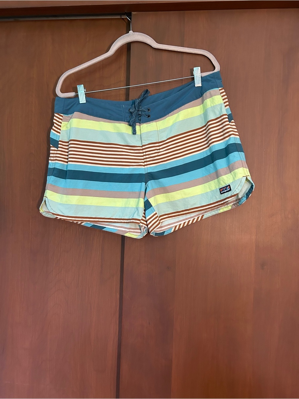 Patagonia striped wayfarer board shorts